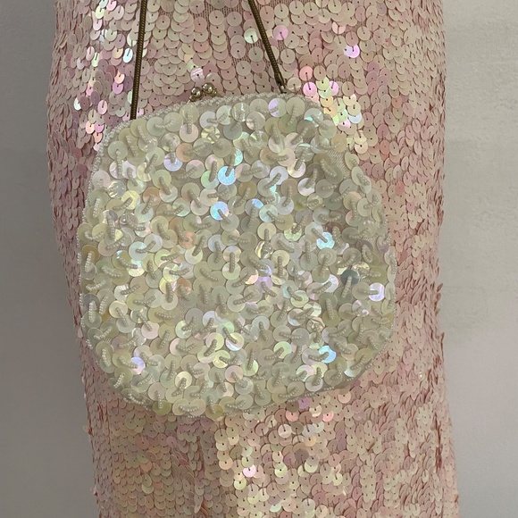 80's Vintage Pink Cathy Hardwick Sequin Tank Dress - Picture 2 of 6